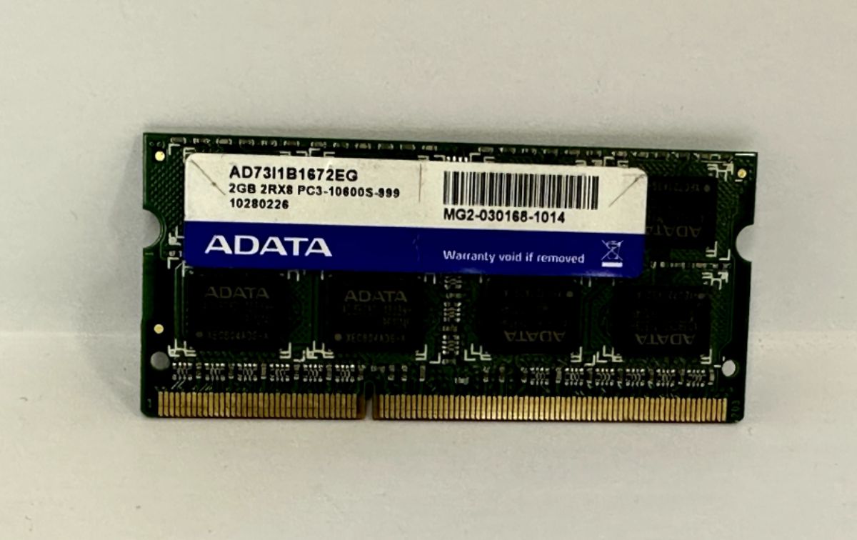 ADATA 2GB DDR3 1333MHz PC3-10600S 2Rx8 Laptop Ram (AD73I1B1672EG)